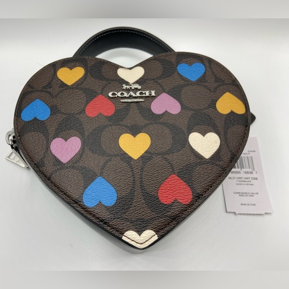 💜💙NWT Coach Heart Crossbody♥️💛 - Picture 3 of 6
